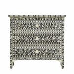 Leelawati Arts : Black Bone Inlay Chest Of 3 Drawer With Good Storage