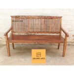 Leelawati Arts : Wooden Bone Inlay Living Room Bench