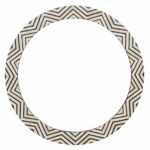 Leelawati Arts : Wall Decor Bone Inlay Optical Design Round Mirror Frame